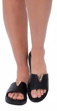 NEW EXE women's v platform slides in black